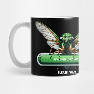 Cicada Invasion Loading Funny Cicada Summer Mug